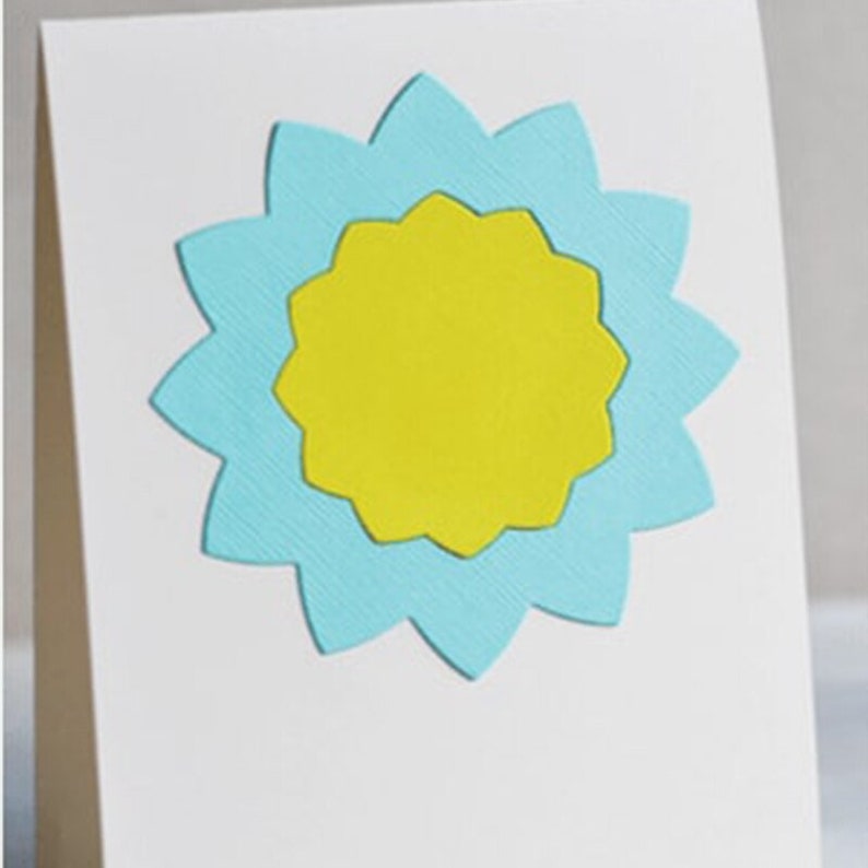 New Layered Sun Flower Contour 2020 Metal Cutting Dies for DIY Scrapbooking and Card Making Decorative Embossing Craft No Stamps