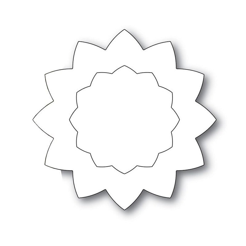 New Layered Sun Flower Contour 2020 Metal Cutting Dies for DIY Scrapbooking and Card Making Decorative Embossing Craft No Stamps