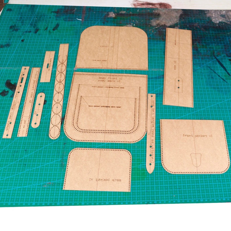 20OFF SALE DIY Leather Craft Shoulder Bag Die Cutting Kraft Paper Sewing Pattern Hollowed