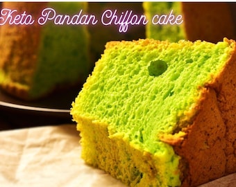 Keto / Almond Flour Pandan Chiffon (7-inch) || Gluten Free || Sugar free (Allulose)