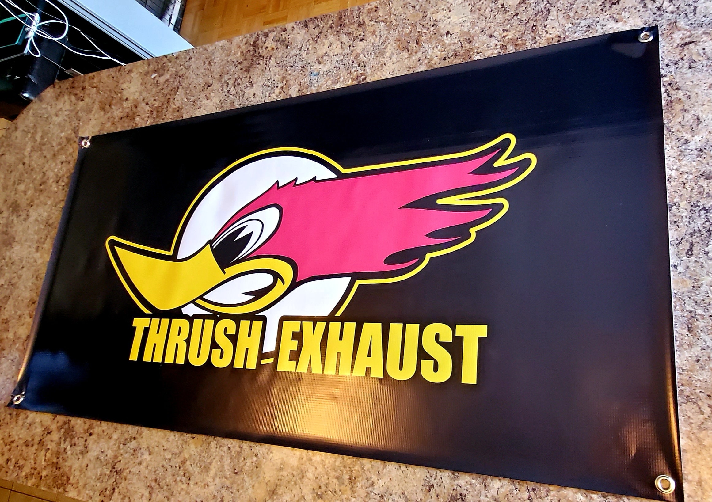 New Thrush Exhaust Vinyl Wall Banner Etsy