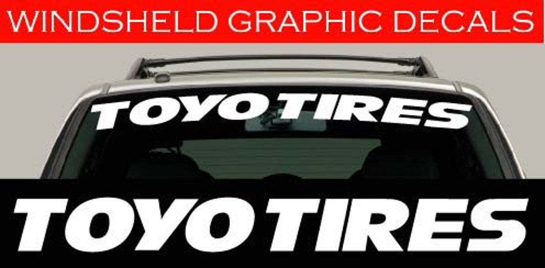 Toyota TRD AE86 Windschutzscheiben-Aufkleber Sun Strip Visier  Windschutzscheiben-Aufkleber-Banner