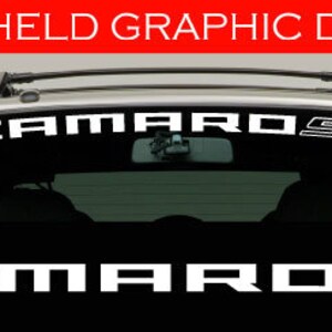 Camaro Ss Schriftzug Aufkleber Paar 2 Aufkleber Auto LKW Fensterwand  Chevrolet