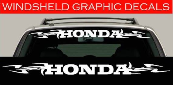 Honda civic on sale windshield sticker