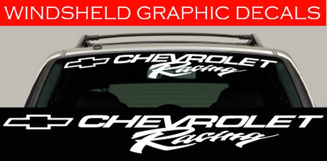 Chevy Racing Windshield Banner Windshield Decal Windshield Sticker - Etsy