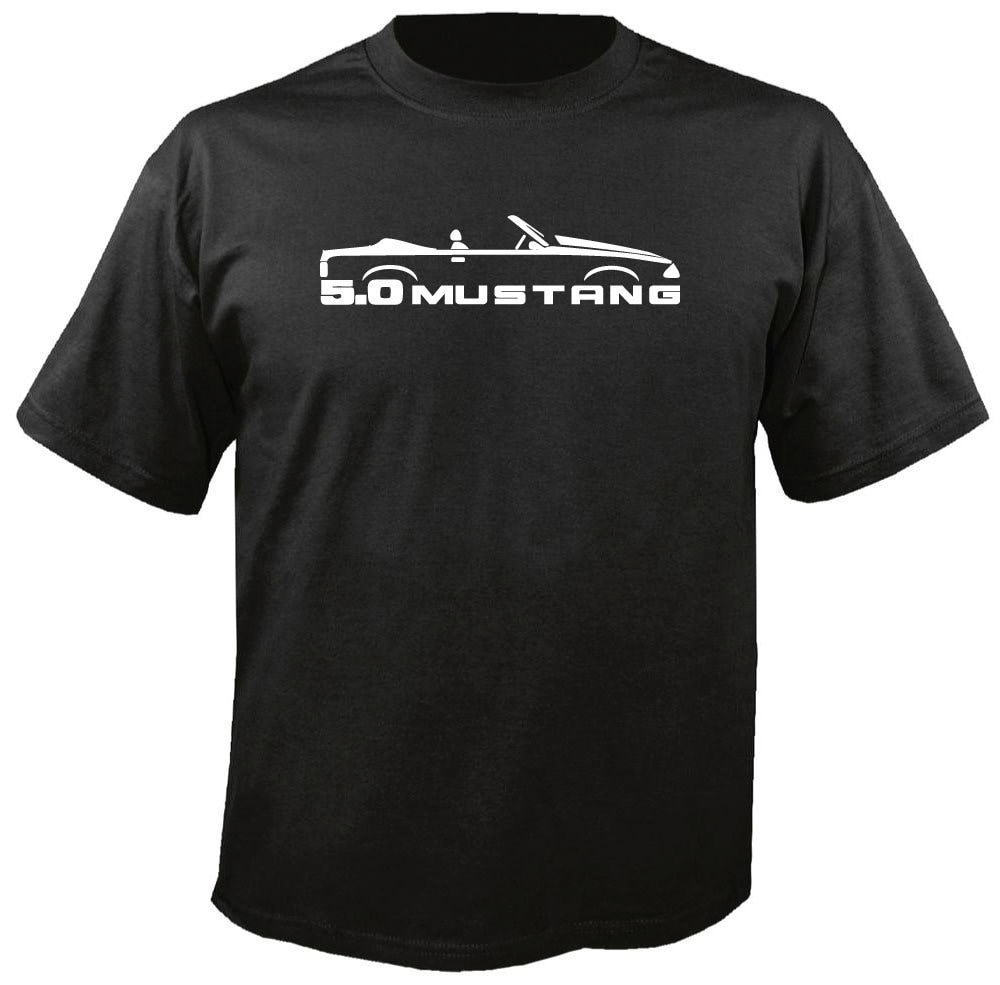 Ford Mustang Convertible Foxbody Silhouette T-shirt - Etsy