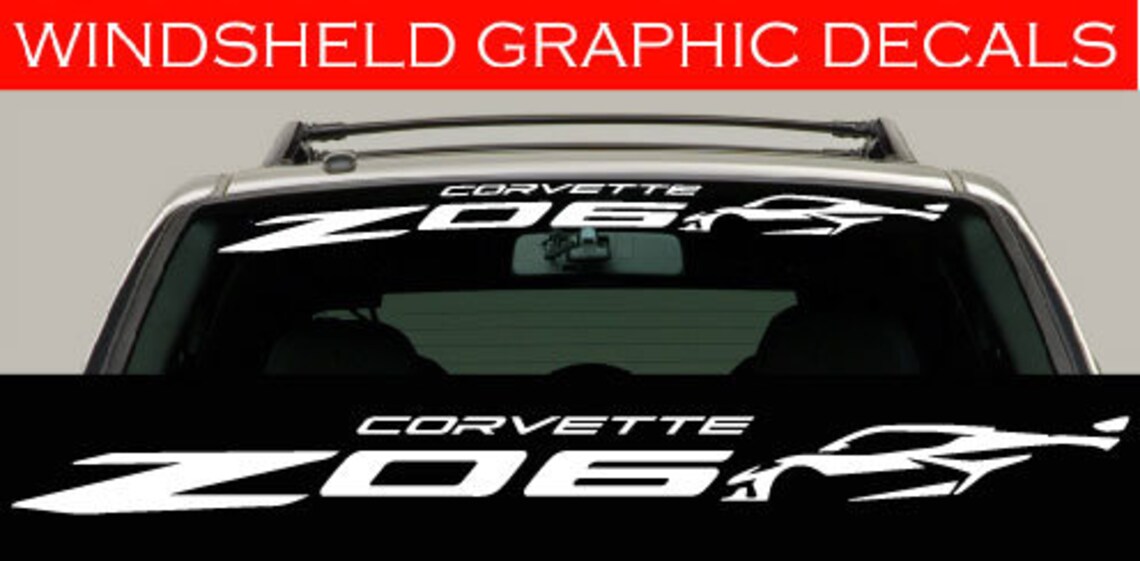 Corvette C8 Z06 Windshield Banner Windshield Decal Windshield Sticker
