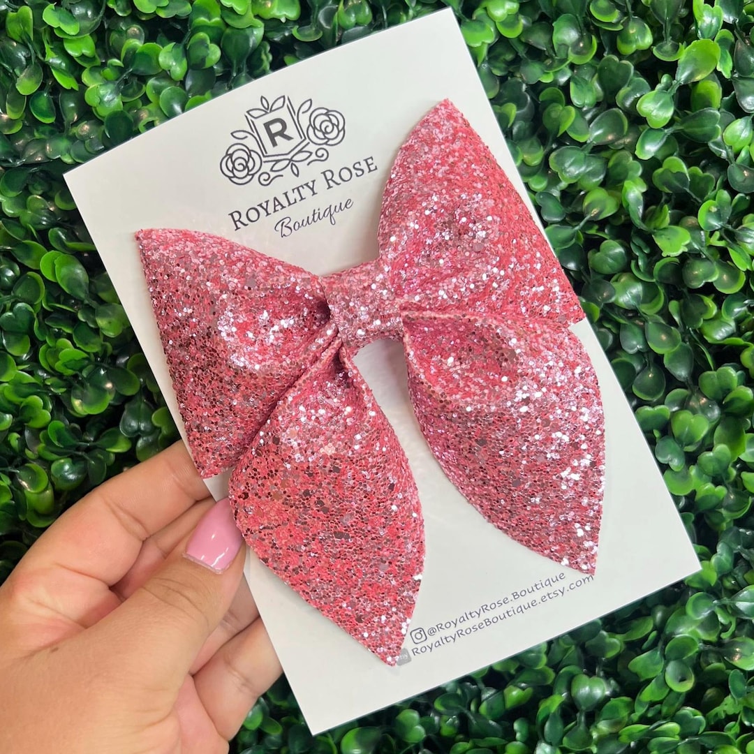 Sailor Bow Clip - Toile Dusky Pink main image 0