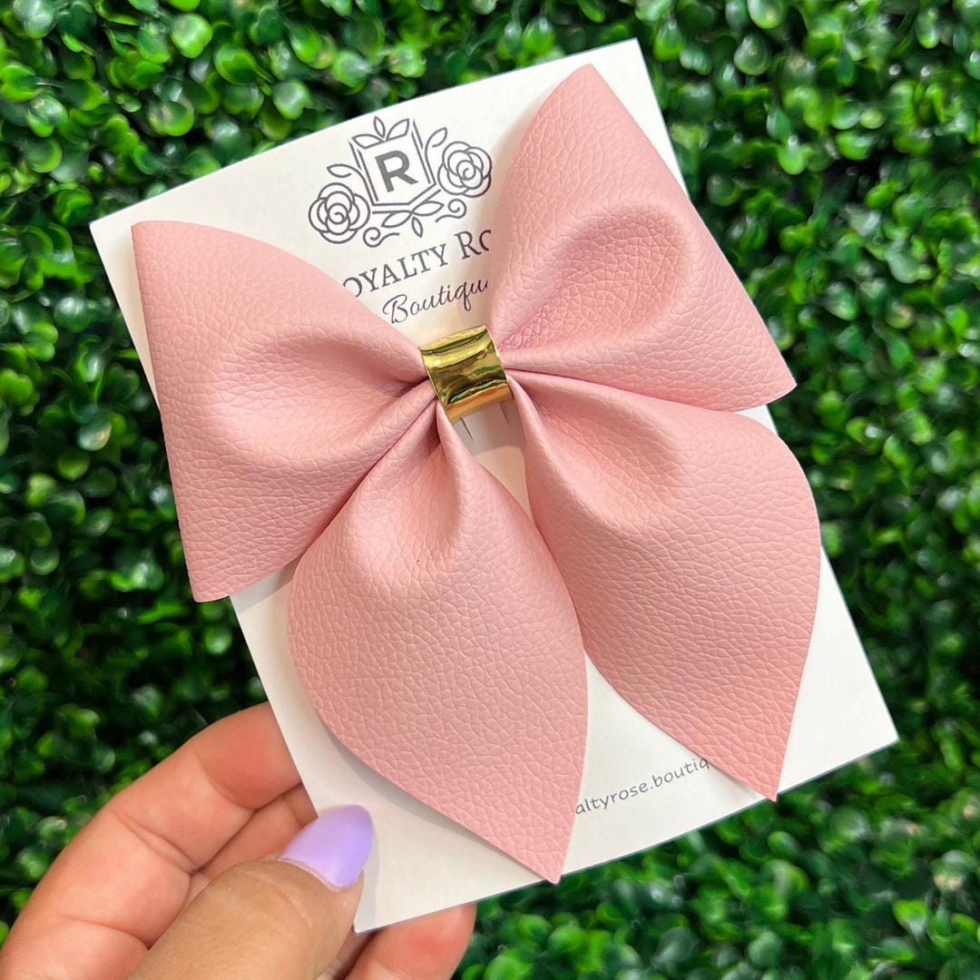 Sailor Bow Clip - Pastel Pink main image 0