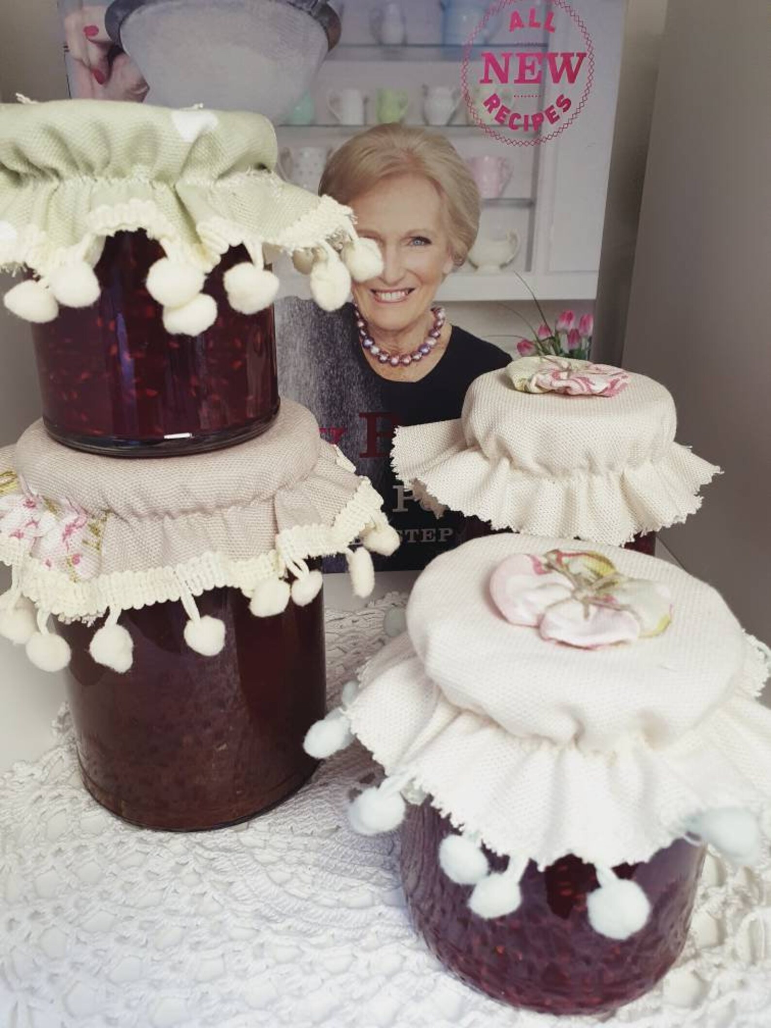 Set of 4 jar covers with elastic washable Etsy