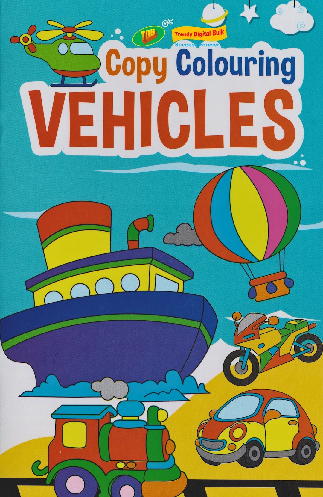 Printable Vehicles Coloring Pages ship, Car, Bus, Bicycle, Airplane