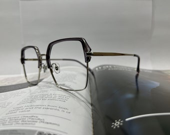 Box style eyewear prescription glasses + reading glasses + computer glasses + light intelligent lenses