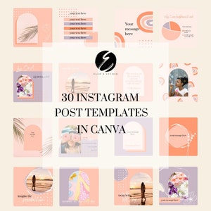 30 anpassbare Instagram Post-Vorlagen in Canva