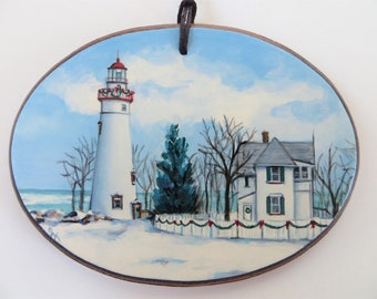 Marblehead Lighthouse Christmas Ornament