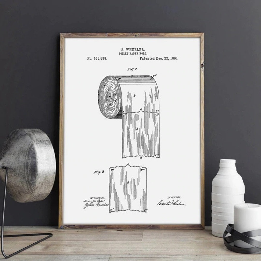 Toilet Paper Roll Art On Canvas