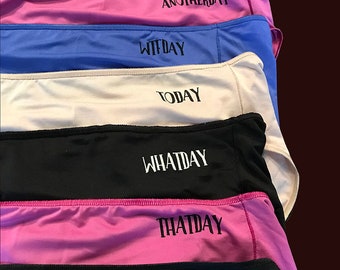 women's underwear with days of the week on them