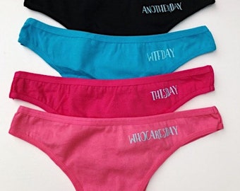 days of the week underwear women's