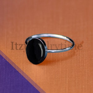 Boho Statement Ring -Black Onyx - Hand Crafted Bohemian Ring -Bohemian Ring Black Onyx Ring -Rings -Gift for- December Birthstone