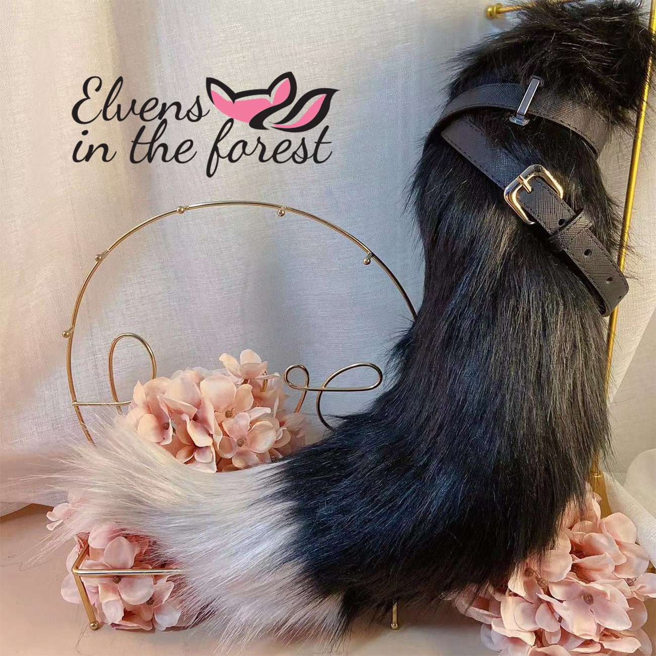 Black Wolf Tail Wolf Ears and Collar COSPLAY Butt Plug Etsy Australia