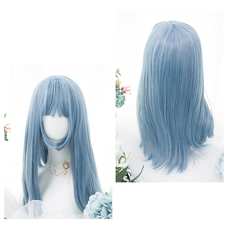 Custom19in Light Blue Girl Wigcosplay Etsy