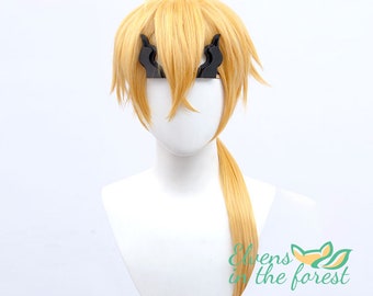 Genshin Impact Thomas wig Genshin - long yellow short hair - COSPLAY wig animation exhibition wig Barbatos Mondstat game character wig