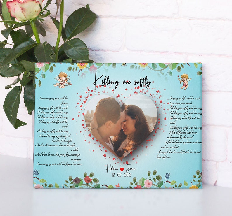 Customized personalized Beautiful lyrics song with your pictures and names