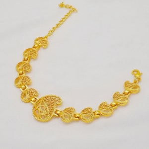 Dubai Indian Arabic Gold Multilayer Necklace Jewelry Set Ethiopian Gold ...