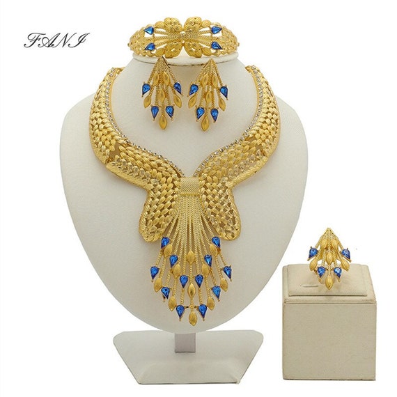 Wedding Woman Accessories Jewelry Set Wholesale Fashion - Etsy