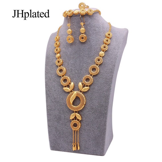 Wholesale New Dubai Gold Color Jewelry Women's Fashion Necklace