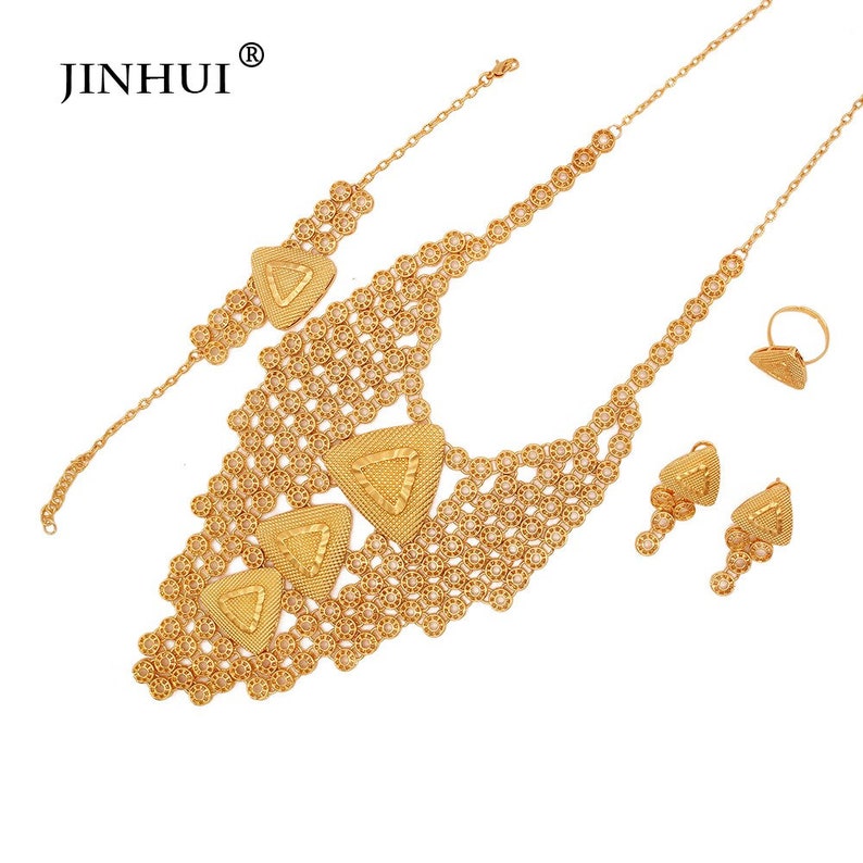 Indian 24K Gold Filled Wedding Bridal Gifts Dubai Girl Big Etsy