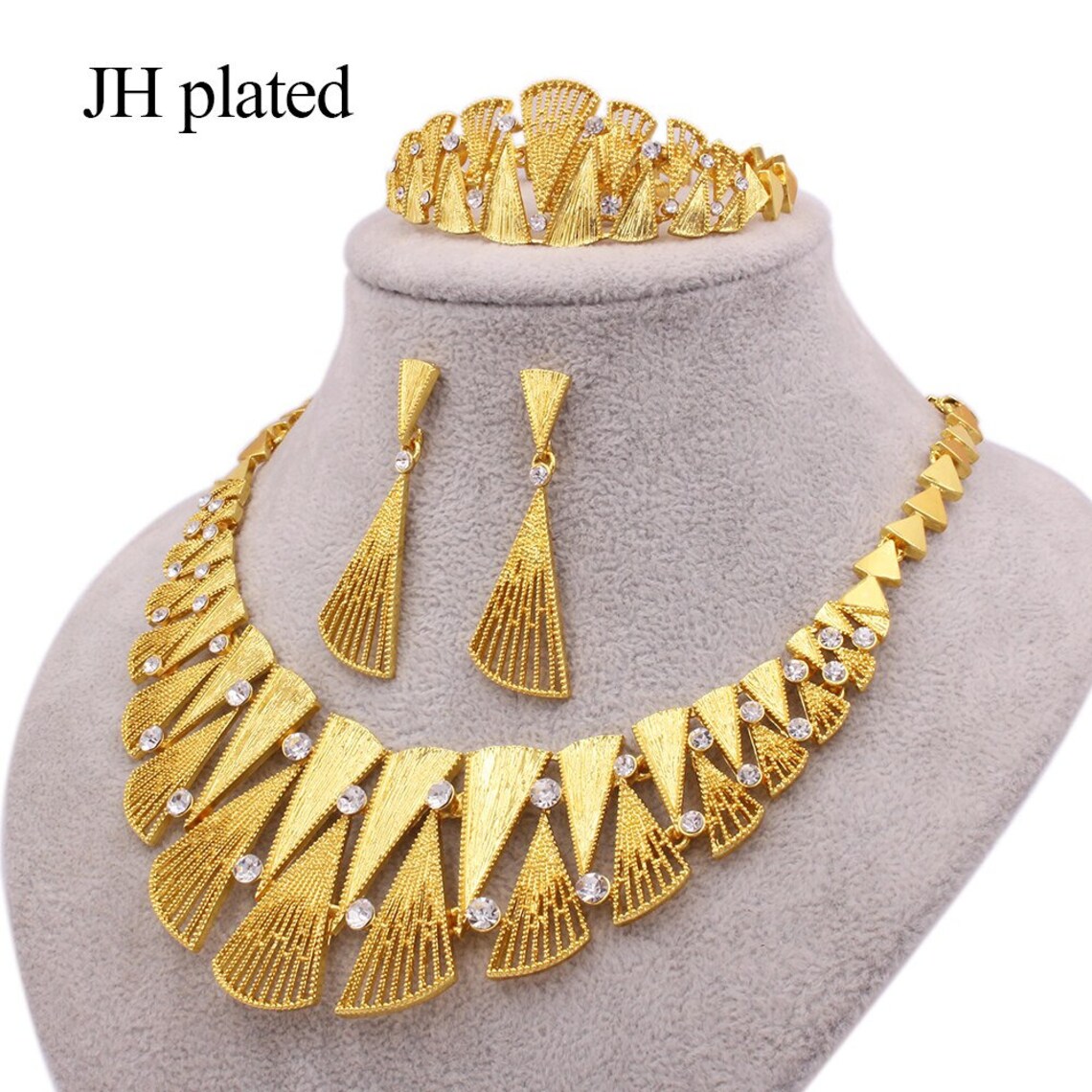 Jewelry Sets 24K Gold Color Dubai Luxury for Women African Etsy