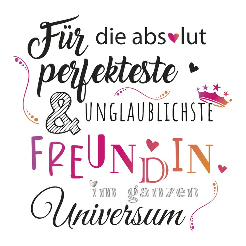 Flaschenlicht mit Spruch Für die absolut perfekteste Freundin im ganzen Universum Geschenk für beste Freundin BFF Dekoflasche Bild 6