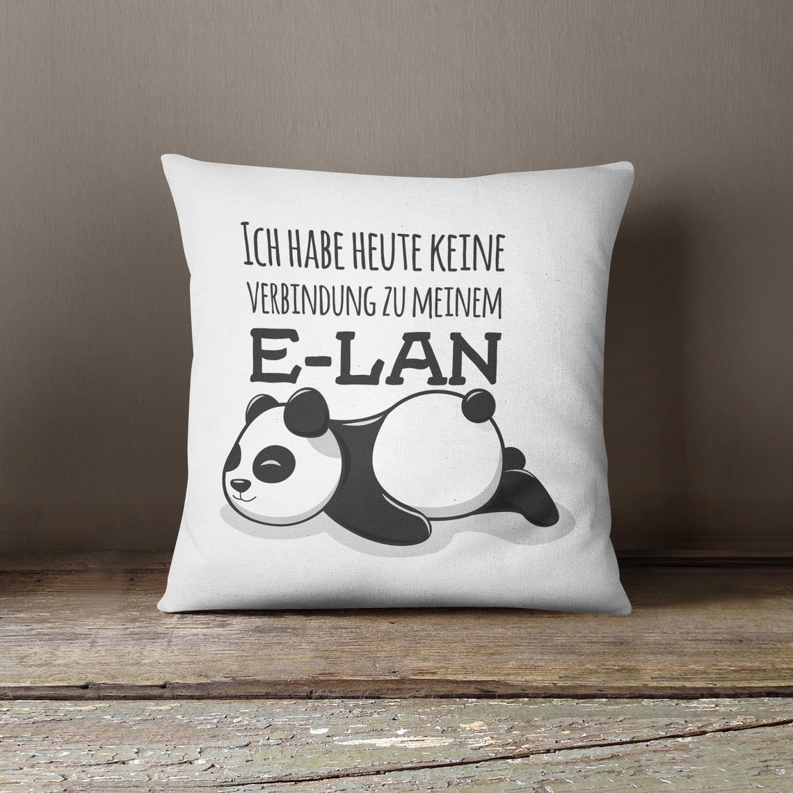 Kissen mit Spruch Ich habe heute keine Verbindung zu Etsy