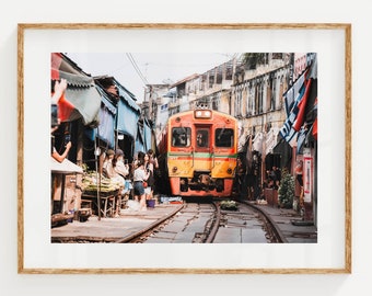 Maeklong Railway Market, Bangkok, Thailand | Unframed Fine Art Photography Print | Gallery Wall Decor | Travel Gift Idea | Thai Culture Art