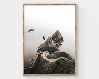 Dunquin Pier Wall Art Print - Irish Coastal Seascape Photography, Wild Atlantic Way