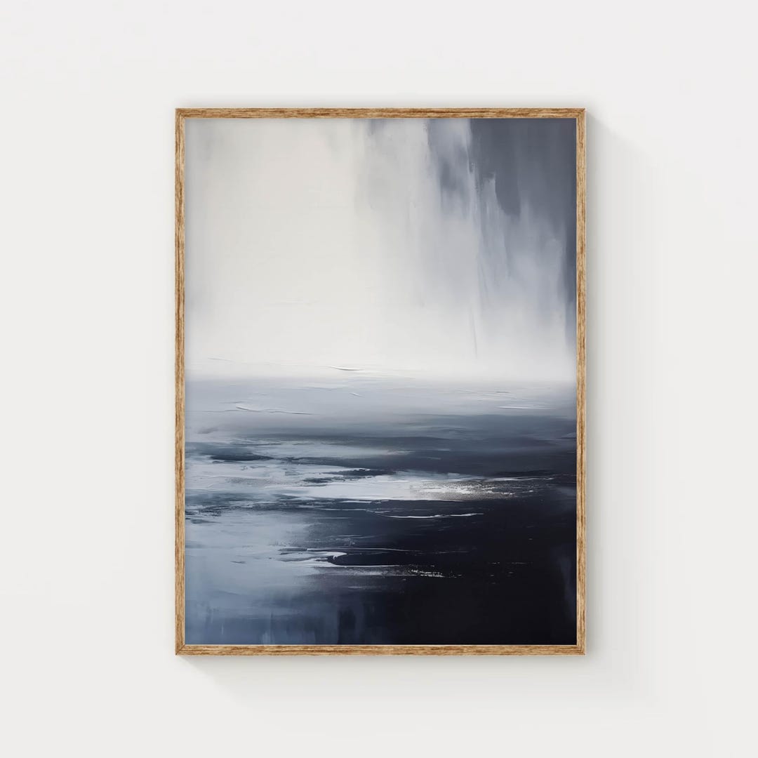 Blue Abstract Wall Art Modern Wall Art Contemporary Print Modern