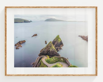 Dunquin Pier, Dingle, Co Kerry, Ireland | Unframed Irish Coastal Photography Wall Art Print | Vintage Travel Poster | Ocean Wall Decor