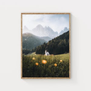 Dolomites Print – Italian Alps Mountain Wall Art Landscape Photography