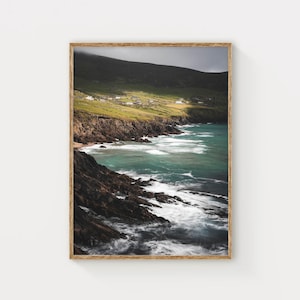 Impresión de la playa de Coumeenoole, impresión de arte mural fotográfico de la costa irlandesa, arte de Dingle, Kerry, Ruta Salvaje del Atlántico, idea de regalo para casa nueva, arte irlandés