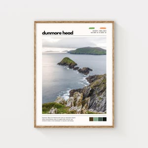 Dunmore Head Wandbild, Kerry Irland Küstendruck, Wild Atlantik Weg Poster, Irische Klippe Landschaft, Natur Fotografie Dekor, Geschenk Idee