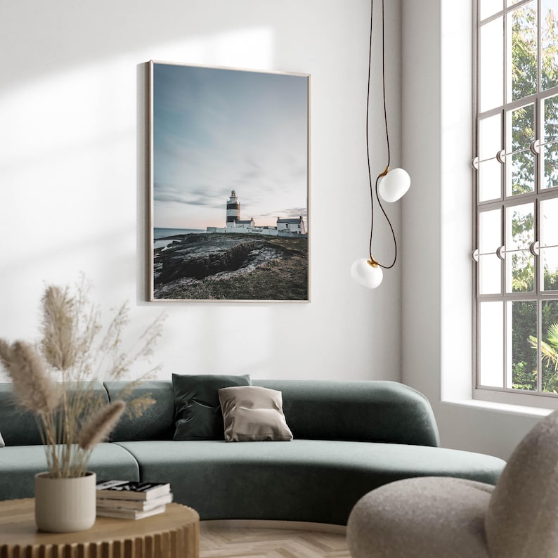 a living room with a couch and a table