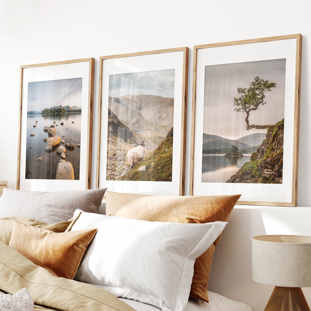 Set of 3 British Wall Art Prints Featuring Photography From England's
