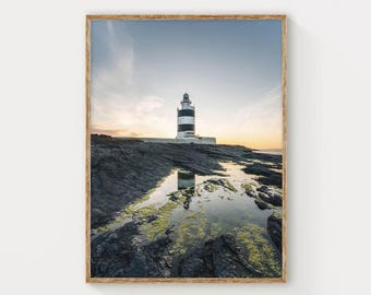 Tryck av Hook Head – Väggkonst för irländsk kustfyr från Wexford