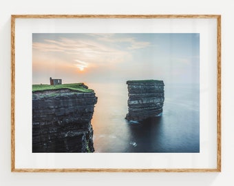 Downpatrick Head Sunset, Co Mayo, Ireland | Unframed Irish Coastal Photography Wall Art Print | Travel Poster | Ocean Wall Decor | Home Gift