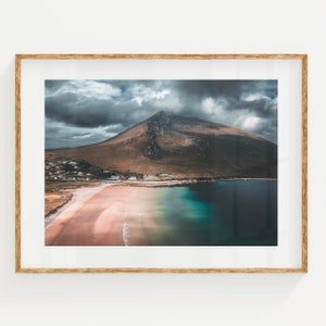 Dugort Beach, Achill Island, Mayo, Ireland Unframed Coastal Photography Wall Art Print Fine art Photography Print Wall Decoration Gift image 1