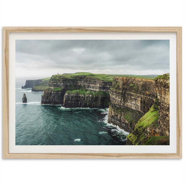 Cliffs of Moher, Co Clare, Ireland | Unframed Landscape Photography Wall Art Print | Travel Wall Decor | Irish landscape Print | Poster Gift