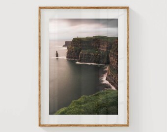 Cliffs of Moher, Co Clare, Ireland | Unframed Coastal Photography Wall Art Print | Irish Gift Ideas | Wild Atlantic Way | Ocean Wall Decor