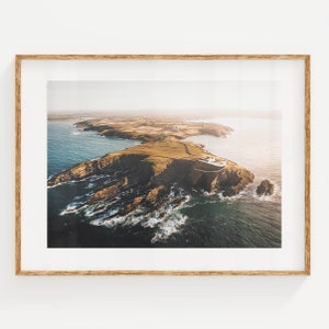 Galley Head Lighthouse, Co. Cork, Ireland | Unframed Coastal Photography Wall Art Print | Ocean Artwork | Modern Home Decor | Irish Gifts