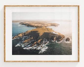 Galley Head Lighthouse, Co. Cork, Ireland | Unframed Coastal Photography Wall Art Print | Ocean Artwork | Modern Home Decor | Irish Gifts