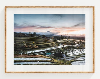 Jatiluwih Rice Terraces, Bali, Indonesia | Unframed Mountain Photography Wall Art Print | Nature Wall Decor | Living Room Art | Gift Ideas